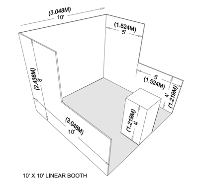 Corner Linear Booth